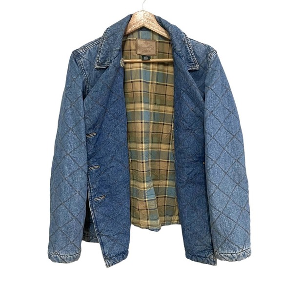 VINTAGE LAUREN BY RALPH LAUREN DENIM BUTTON JACKET | SZ: L | NWOT - Picture 6 of 10